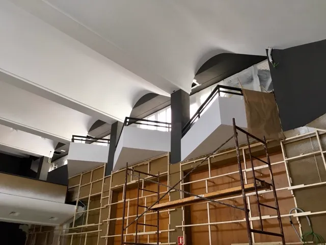 Instalación de audio en fase de obra